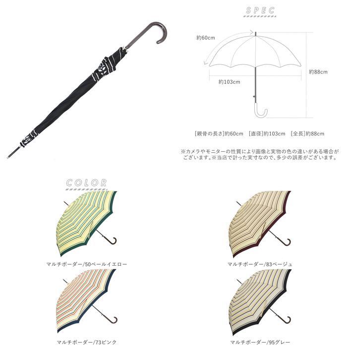 ☆ カクカク/30ペールブルー 傘 レディース ジャンプ 通販 おしゃれ 長傘 60cm 雨傘 ブランド ワンタッチ 長傘 8本骨 かわいい 軽量 婦人｜lucky13｜08