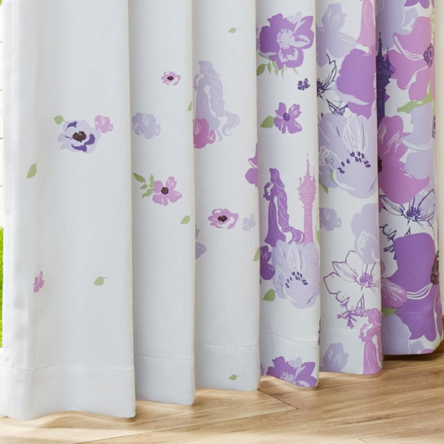 ☆ ラプンツェル キャラクター カーテン 2枚組 2枚セット 遮熱 2級