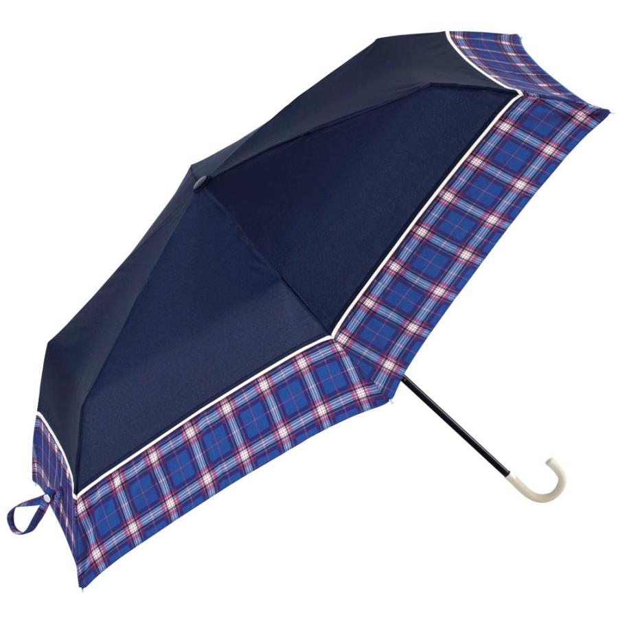 ☆ プレーンチェックネイビー because ビコーズ 晴雨兼用 ☆ プレーンチェックネイビー because ビコーズ 晴雨兼用