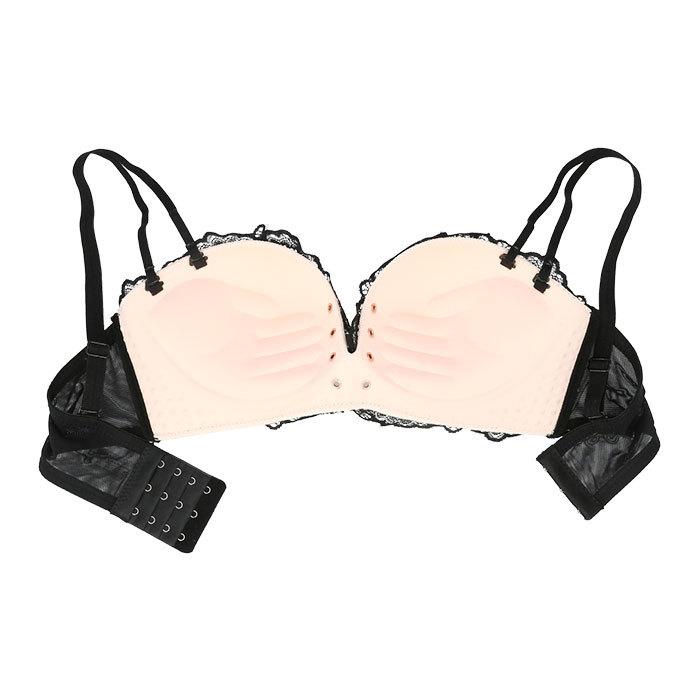 ☆ グレー Mサイズ（34/75） ブラジャー ショーツ セット 通販 ノン