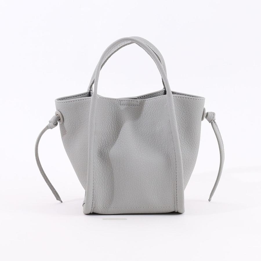☆ Lグレー COOCO 2WAYミニトート クーコ ショルダーバッグ トート