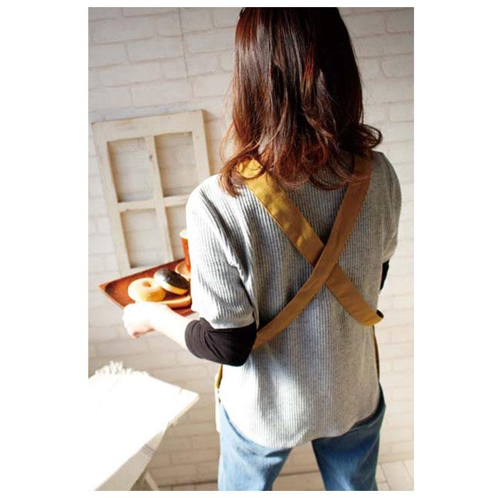 ☆ チャコール エプロン おしゃれ 通販 メンズ ナチュラル 男女兼用 黒 ブラック 10オンス バッククロス カフェエプロン DIY ワークエプロ | ブランド登録なし | 04