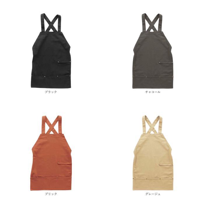 ☆ チャコール エプロン おしゃれ 通販 メンズ ナチュラル 男女兼用 黒 ブラック 10オンス バッククロス カフェエプロン DIY ワークエプロ | ブランド登録なし | 09