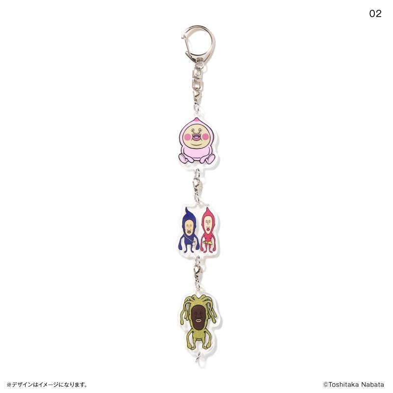☆ こびとづかん トレーディングつながる！3連チャームキーホルダー 全