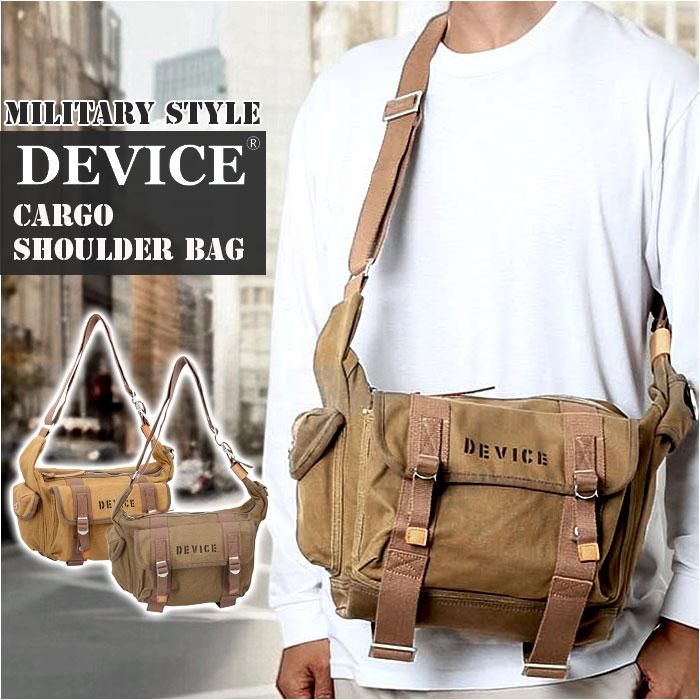 ☆ カーキ DEVICE Cargo ショルダーバッグ トップハウス ミリタリー 