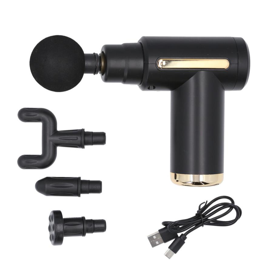 ☆ ブラック ☆ コンパクトドリルガン 筋膜リリース ガン 電動 マッサージ機 電動マッサージ器 筋膜はがし コンパクトドリルガン