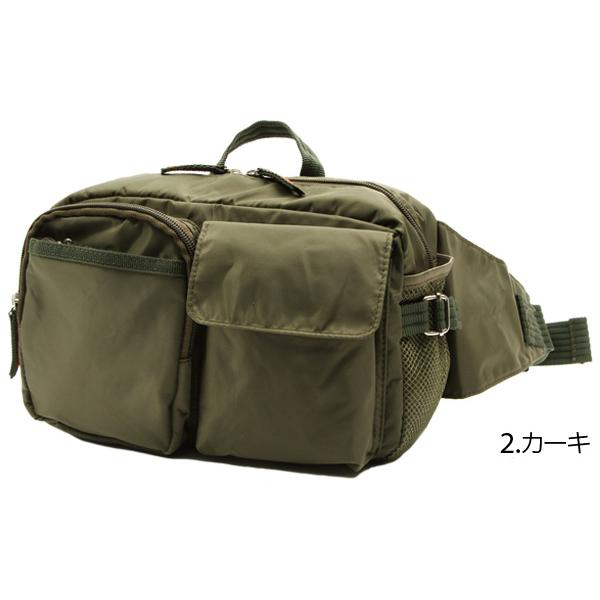 ☆ カーキ ☆ #3E82 ウエストバッグ メンズ 大容量 ボディバック ボディバッグ バッグ キュービックコア ウエストバック | ブランド登録なし | 04