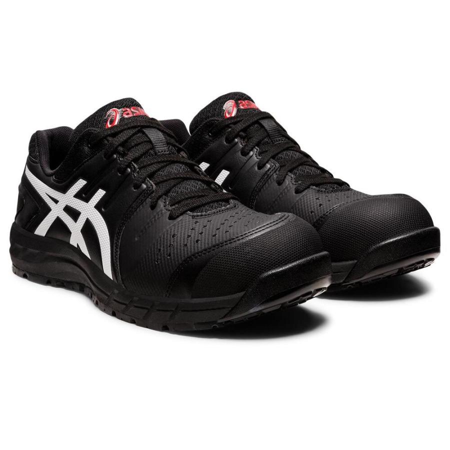 ☆ ブラックxホワイト 23cm asics 安全靴 cp113 アシックス CP113 作業
