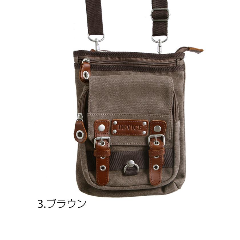 ☆ 3.ブラウン キャンバー DEVICE ボディバッグ メガ ヒップバッグ バッグ 定番 キャンバス シザーバッグ チョークバッグ 7インチタブレッ |  | 01