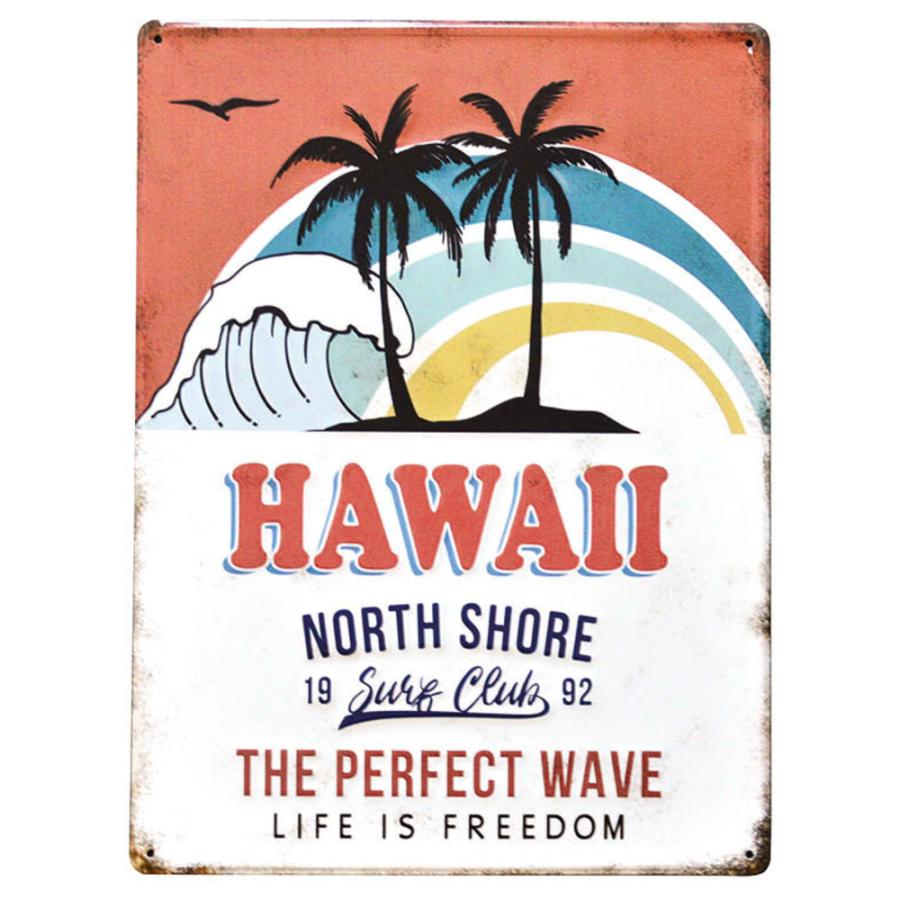 ☆ 165699.ハワイ ブリキ看板 レトロ 通販 アンティーク調 スチール