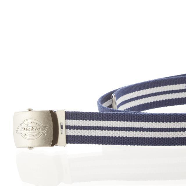 ☆36.ネイビーxホワイト ディッキーズ Dickies GIベルト GI DICKIES キャンバス ガチャベルト 調節可能 ジーンズ 定番 ベルト ウエスト