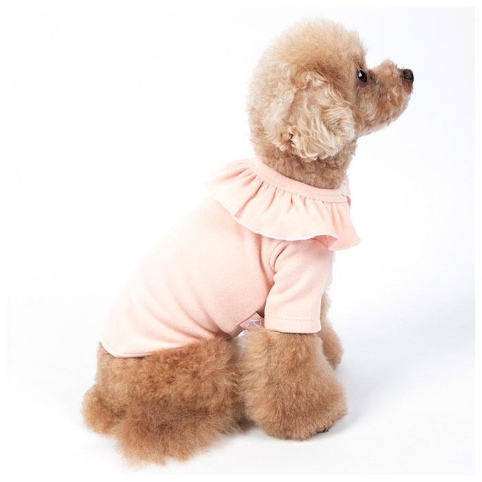 ☆ イエロー ☆ Mサイズ 犬 tシャツ 通販 Tシャツ 犬服 ドッグウェア いぬ イヌ ペット服 ニット スムースニット フリル フリルカラー シ | ブランド登録なし | 04
