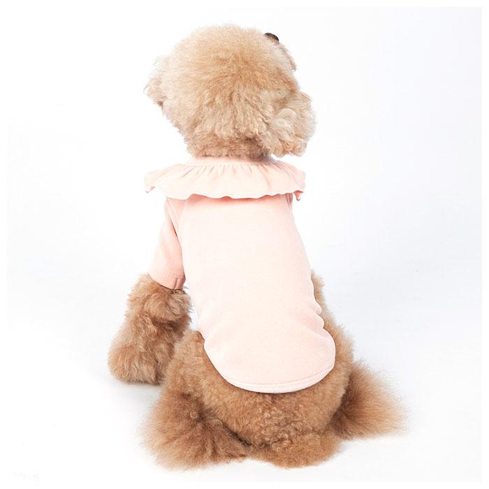 ☆ イエロー ☆ Mサイズ 犬 tシャツ 通販 Tシャツ 犬服 ドッグウェア いぬ イヌ ペット服 ニット スムースニット フリル フリルカラー シ | ブランド登録なし | 05