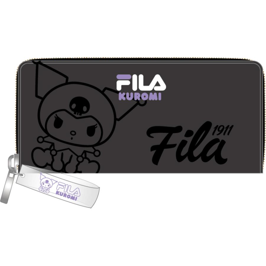 ☆ クロミカラーエンボスBK FILAxSANRIO 長財布 サンリオ sanrio 