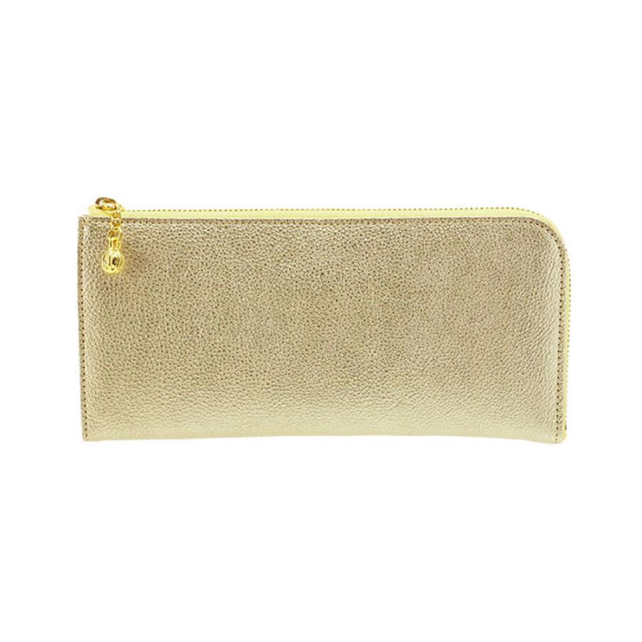 ☆ 91.ゴールド アルカン 財布 長財布 L字 レディース 女性用 おしゃれ