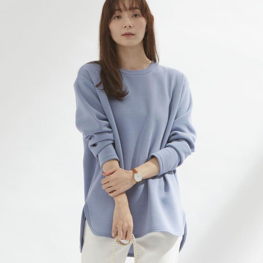 ☆ ダスティブルー Mサイズ 一度着たら手放せない！華奢見せ裏起毛