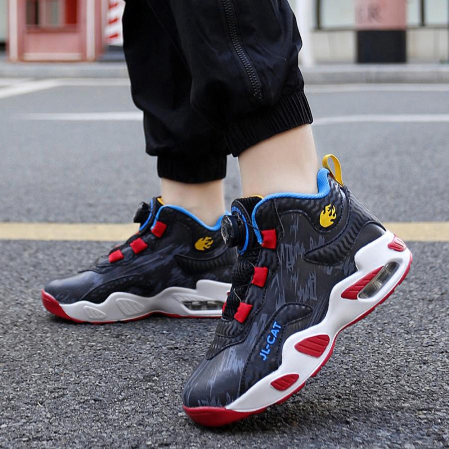 ☆ ブラック 34(21cm) バスケットシューズ バッシュ ジュニア