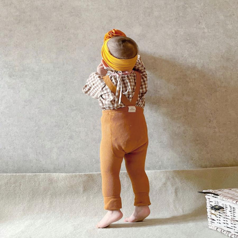☆オレンジ☆S☆ベビー レギンス サスペンダー gbwear461 レギンス ベビー サロペット サスペンダー パンツ オーバーオール キッズ