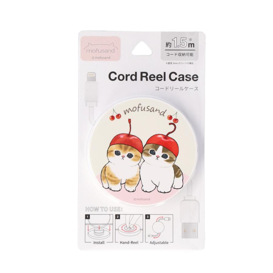 ☆ さくらんぼにゃん ☆ キャラクター コードリールケース コード 収納 巻き取り リールケース ちいかわ グッズ チイカワ キャラクター | 