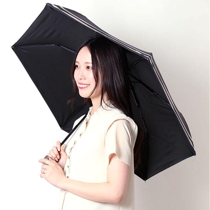 ☆ 水玉ヒートカットブラック 晴雨兼用折りたたみ傘 50cm ☆ 水玉ヒートカットブラック 晴雨兼用折りたたみ傘 50cm
