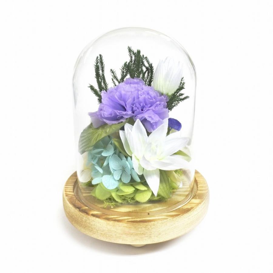 ☆ 夏華 ガラスドームアレンジメントL プリザーブドフラワー