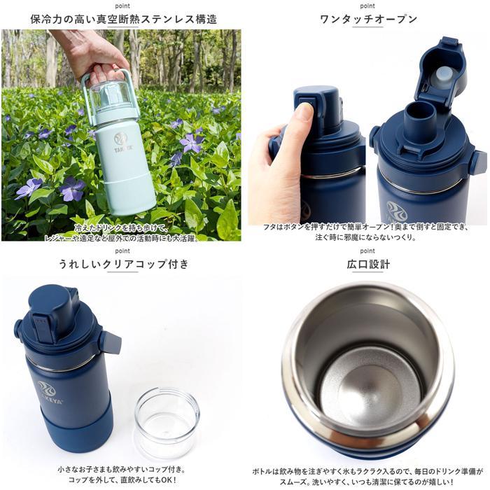 ダークブルー ハンドル付き水筒 ストローキャップ 台和 ハンドル付きストローキャップ ペットボトル用 ブルー : Sundries