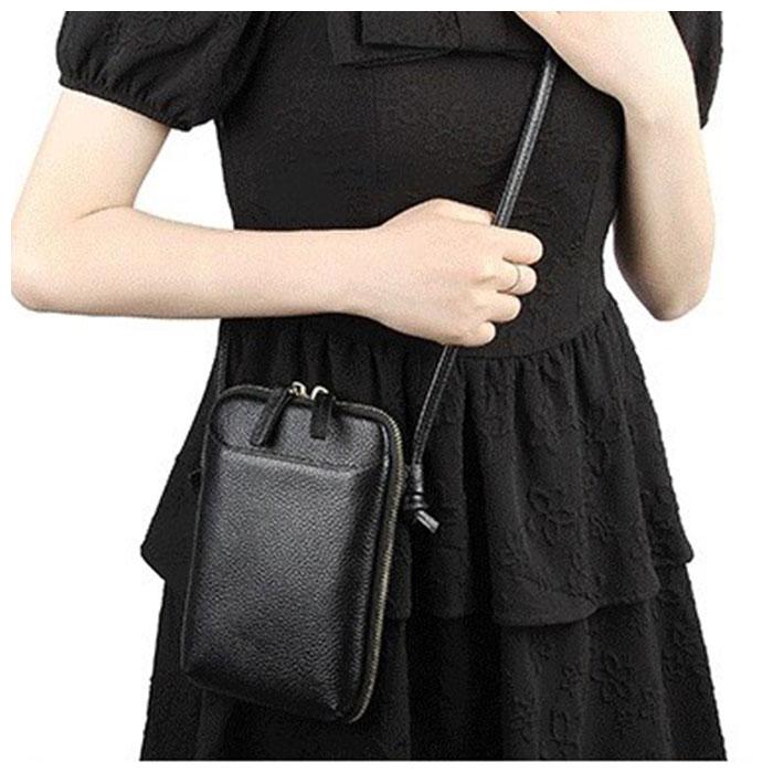 ☆ シルバー 本革 大容量 スマホショルダー gpouch476 財布 スマホ