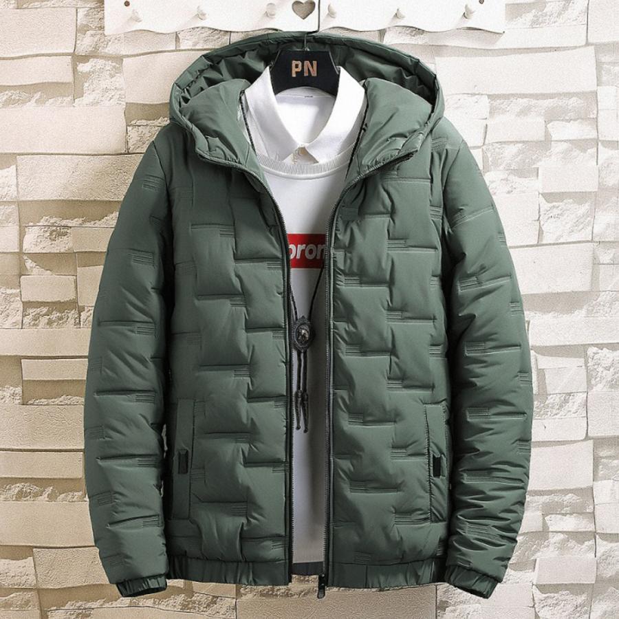 ☆ グリーン 2XL メンズ 防寒 中綿ジャケット gtops462 ダウン 