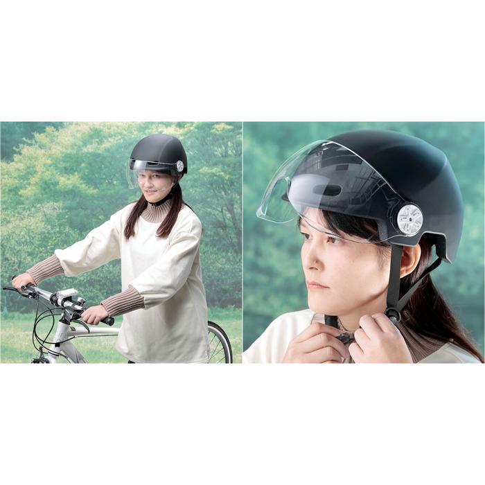 ☆ ブラック シールド付きヘルメット H103 自転車 ヘルメット sg ☆ ブラック シールド付きヘルメット H103 自転車 ヘルメット sg