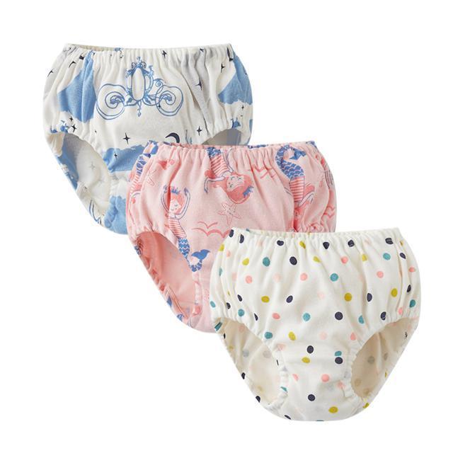 ☆マーメイド☆ベビーパンツ130cm キッズ パンツ 下着 女の子 男の子 3枚セット インナー 綿100% ベビー ガールズ ショーツ 保育