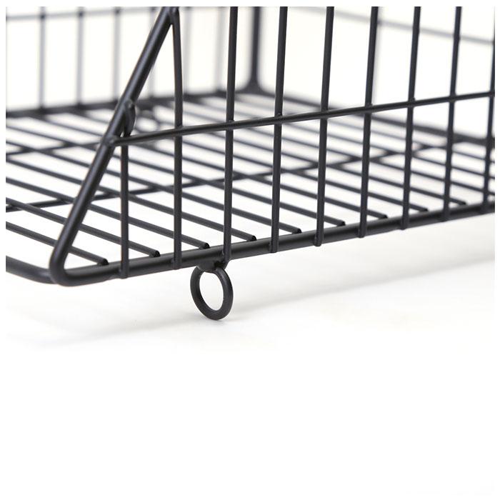 ☆ ブラック ハンギングバスケット 吊り戸棚 ラック 洗面所 戸棚