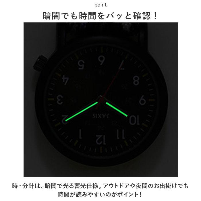 ☆ パラコード.オレンジ J-AXIS ジェイアクシス カラビナ時計 時計