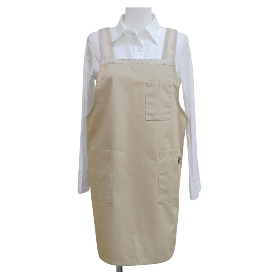 ☆ BE.ベージュ エプロン レディース おしゃれ H型 通販 ショート 保育