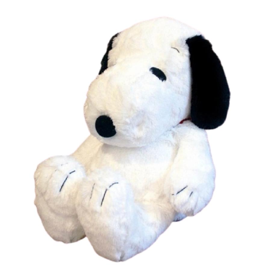 SNOOPY HUGHUG 黒 2Lサイズ スヌーピー ハグハグ 特大 ☆ PEANUTS/スヌーピー/黒 キャラクター HUGHUG ぬいぐるみ 2L