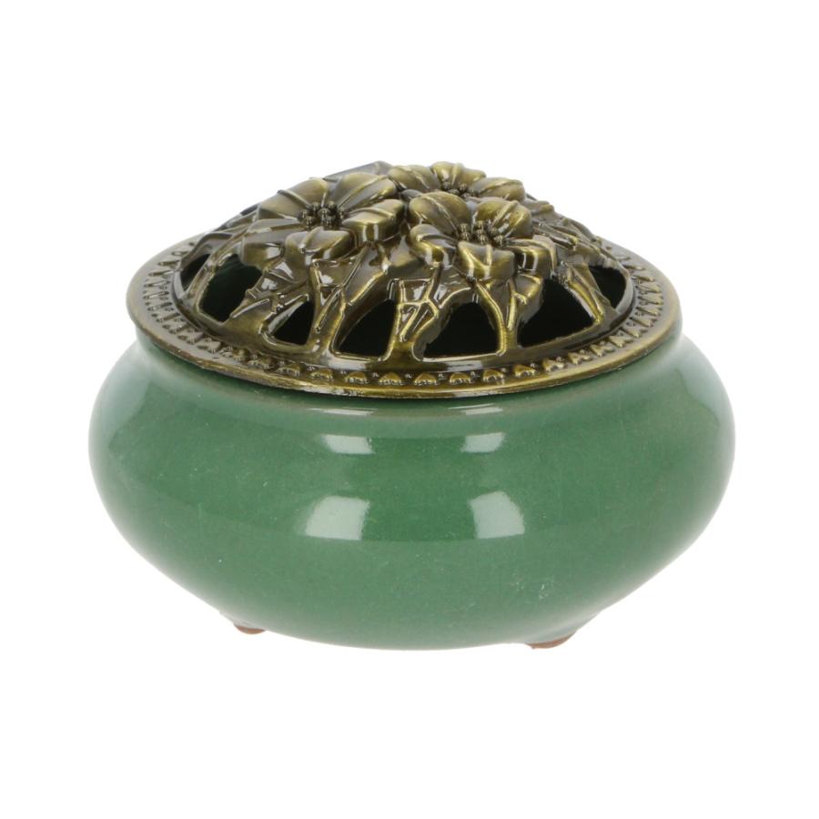 ☆ グリーン 香炉 陶器 通販 陶磁器 香炉陶器 お香立て おこうたて