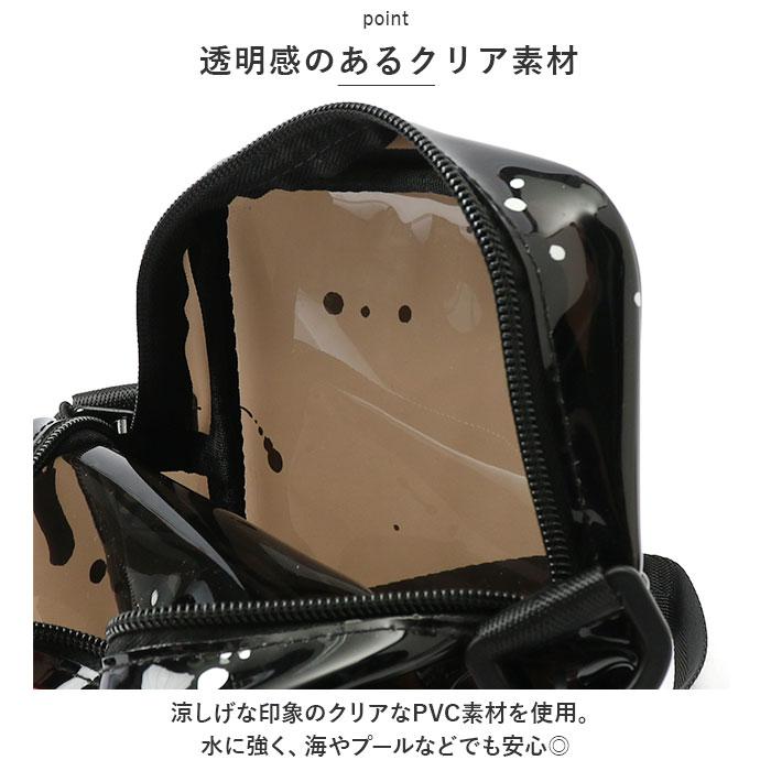 ☆ 176.ビーチ ☆ KiU キウ PVC スクエアミニバッグ SQUARE MINI BAG KiU ショルダーバッグ キウ K336 pvc バッグ バック クリア ポーチ｜lucky13｜06