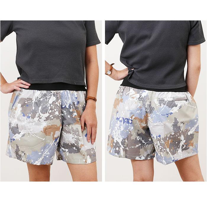 ☆ 523.ハッピーフラワー XLサイズ KiU キウ QUICKDRY SHORTS クイック