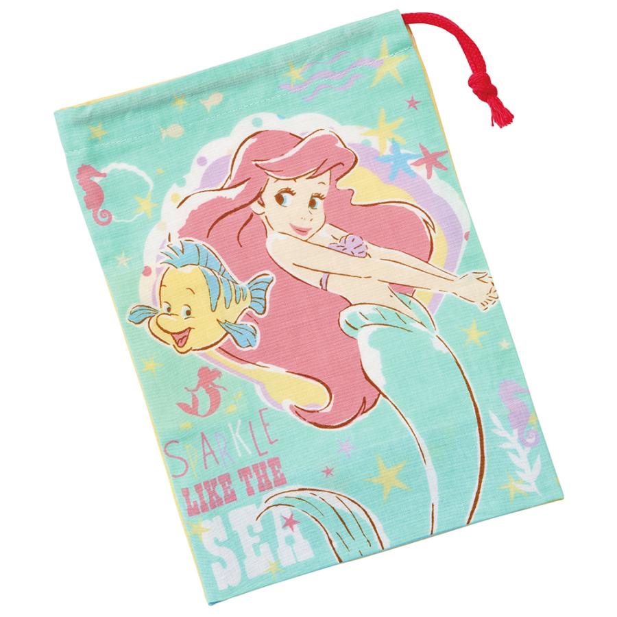 アリエル２１ コップ袋 通販 男の子 女の子 巾着袋 ミニ かわいい キャラクター グッズ 小物入れ ランチ アリエル アナ雪 プリンセス メーカー公式ショップ