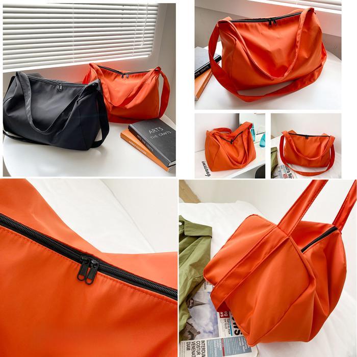 ☆ ブラック ショルダーバッグ kbag57 ナイロン 大きめ マザーズバッグ