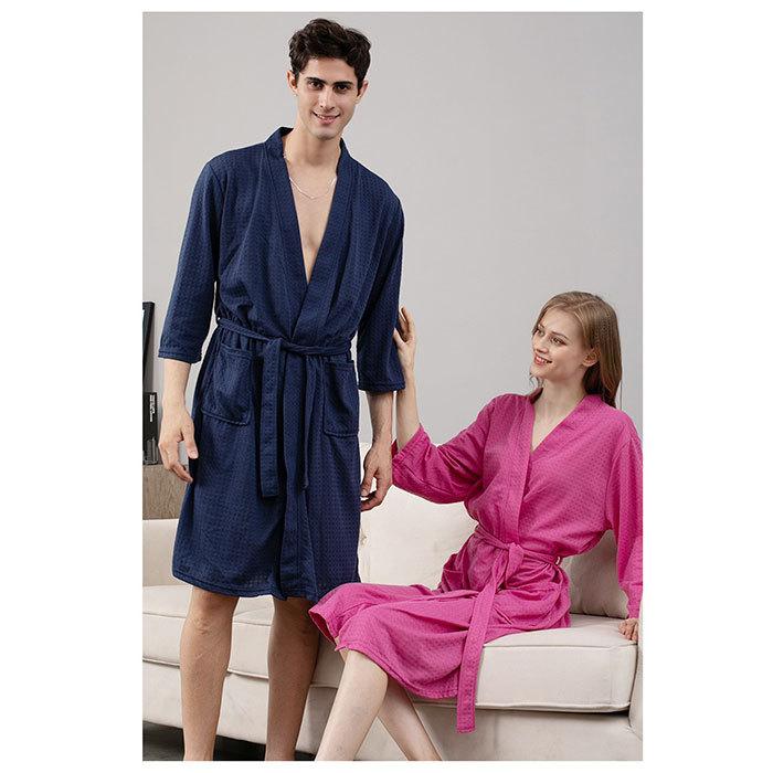 ☆ ネイビー ☆ Mサイズ バスローブ レディース 通販 メンズ ナイトガウン 寝巻き パジャマ 寝間着 ホームウェア ルームウェア 部屋着 男 | ブランド登録なし | 05