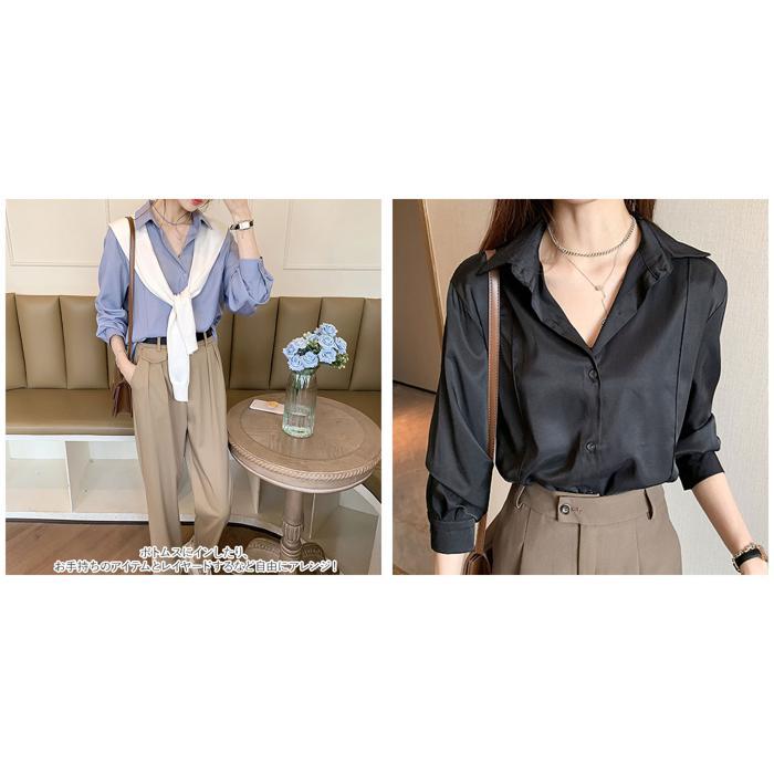 ☆ キャメル XLサイズ ブラウス レディース kblouse28 長袖 オフィス
