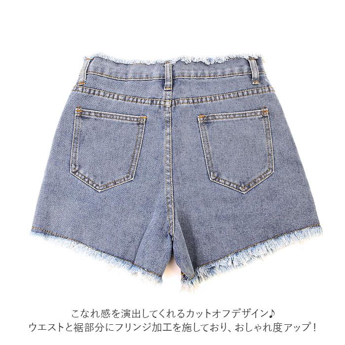 ☆ ブラック XLサイズ ショートパンツ レディース 通販 デニム