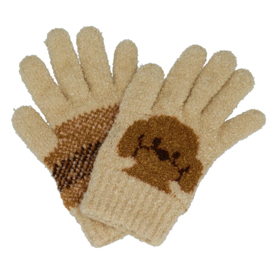 ☆ トイプードルIV 手袋 キッズ 通販 15〜17cm 5本指手袋 5本指 5本