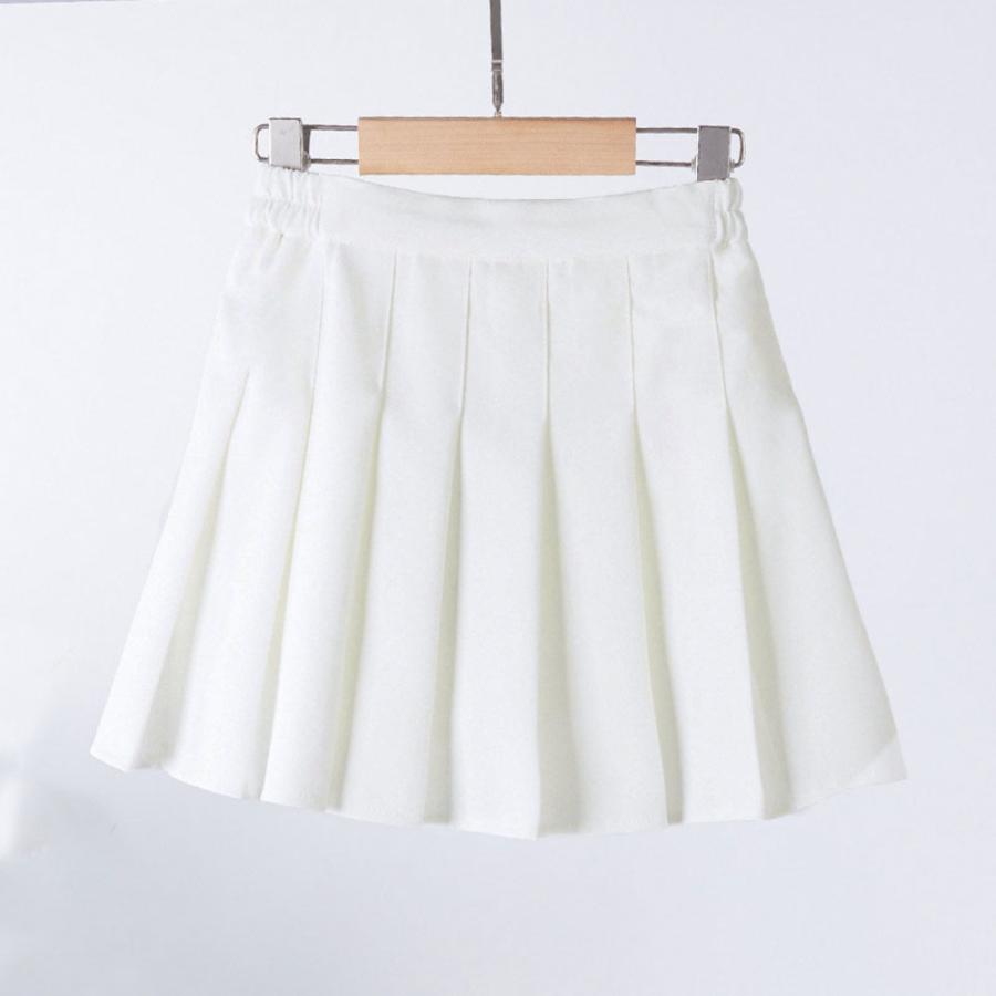 ☆ホワイト☆150cm☆プリーツスカート 子供 可愛い kidskirtmk1566 子供服 女の子 パンツインスカート スカパン スカート