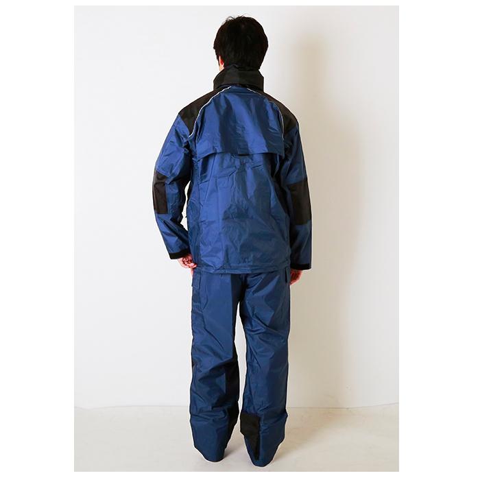 カジメイク KM001814L 仕事合羽 オーロラレッド ４Ｌ ☆ オーロラレッド 4Lサイズ レインコート メンズ 上下 通販 自転車