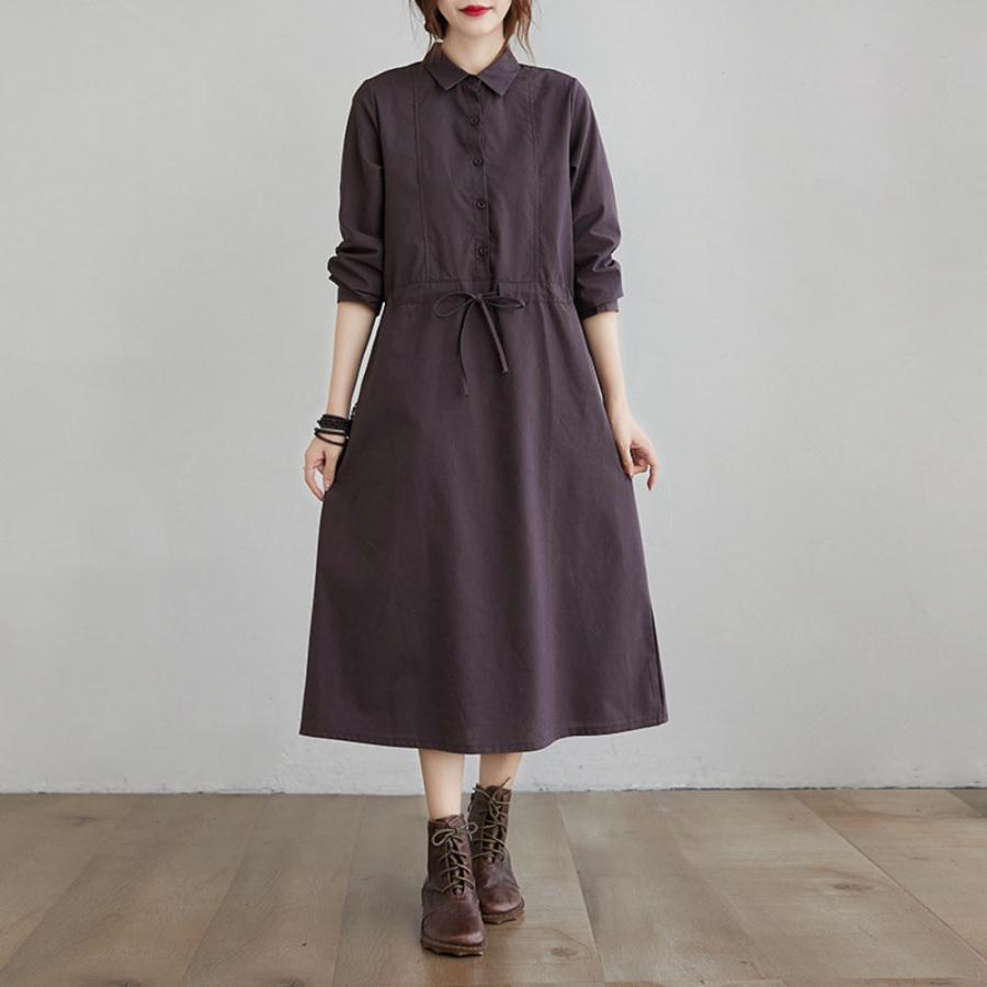 B498/22AW ARGUE フラッターロングシャツワンピース リネン B498/22AW ARGUE フラッターロングシャツワンピース リネン 2025