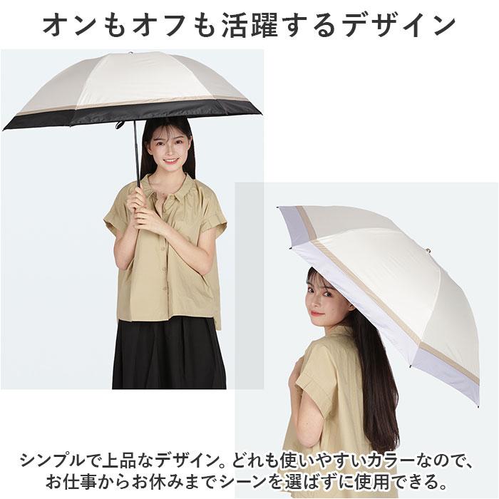 折りたたみ傘 ブラック 3段折り 96cm 傘・折りたたみ傘・日傘の販売 遮熱&完全遮光 ドットプリント