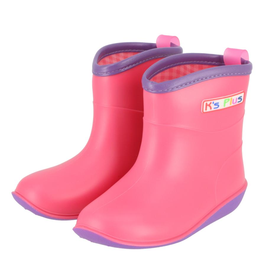☆PINK☆19cm レインブーツ キッズ ショート キッズレインブーツ レインシューズ キッズレインシューズ 子供靴 長靴 雨靴 Ks Plus