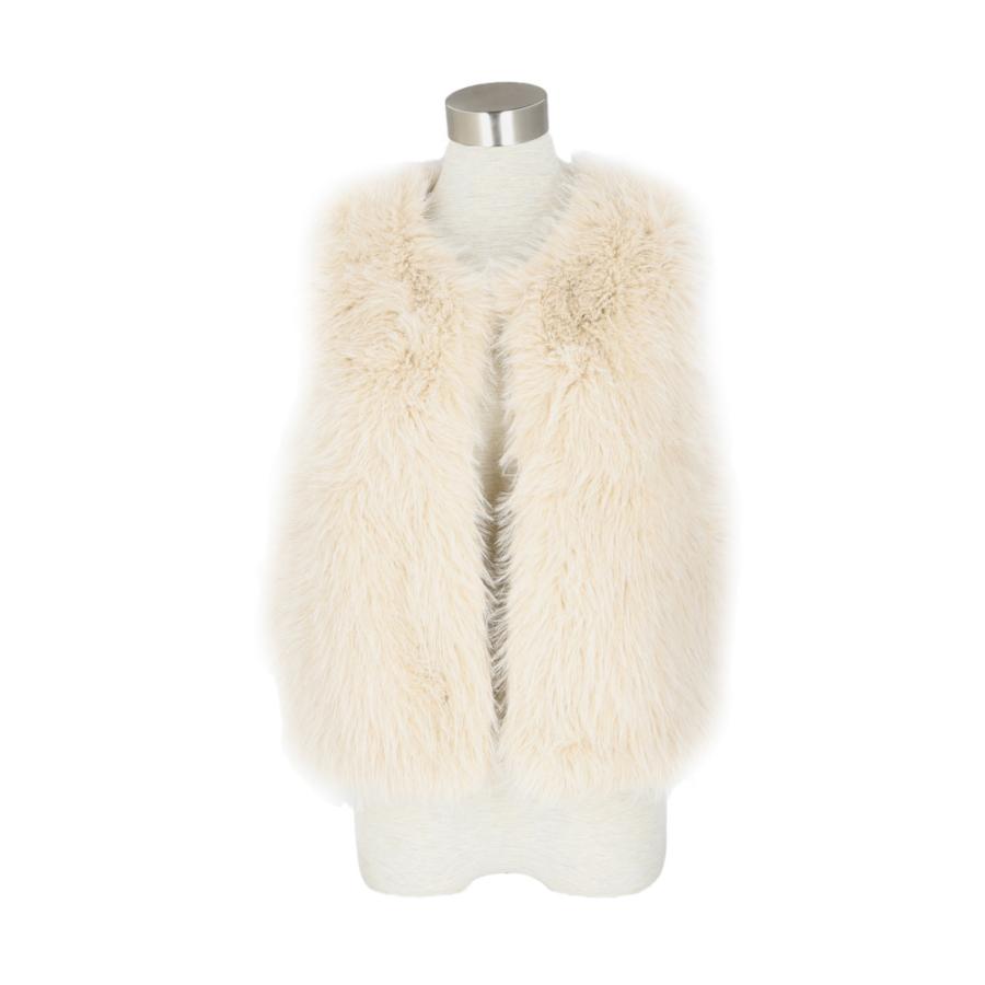 新品 STELLA MCCARTNEY フェイク ファー ベスト エコファージレ