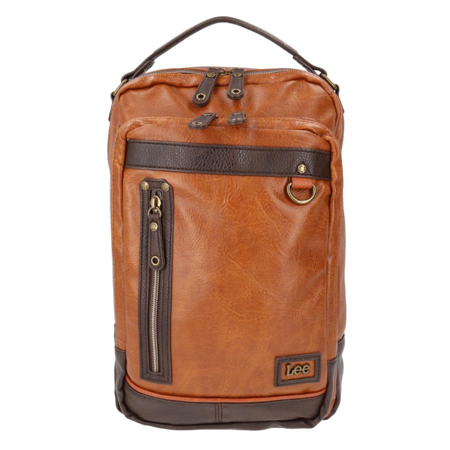 ☆ キャメル Lee infinity 2WAYボディバッグ 320-3101 ボディバッグ